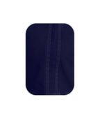 Camisa guayabera en algodón azul oscuro sin bolsillos bordada manga larga XS a 10XL