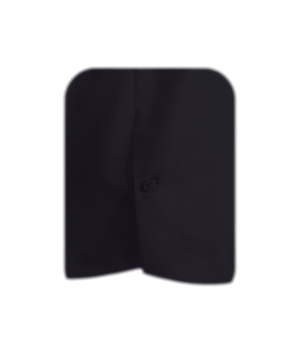 Camisa guayabera en algodón negra bordada sin bolsillos manga larga XS a 10XL