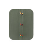 Camisa blusa verde hoja en 100% lino con botonadura escondida manga larga mujer XS a 10XL