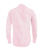 Guayabera alforzas rosado con 2 bolsillos manga larga hombre XS a 10XL