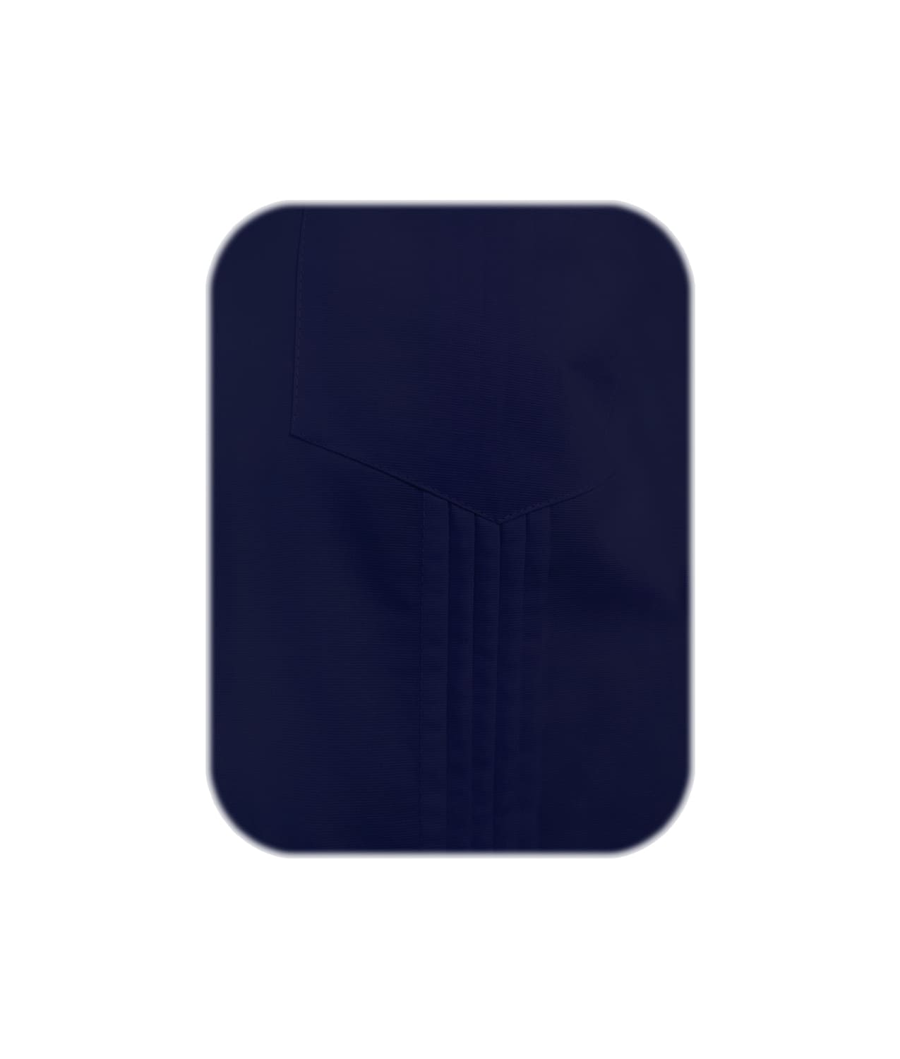 Guayabera alforzas azul oscuro con 2 bolsillos manga larga hombre XS a 10XL