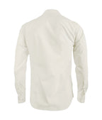 Guayabera alforzas marfil con 2 bolsillos manga larga hombre XS a 10XL