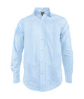 Guayabera alforzas azul claro con 2 bolsillos manga larga hombre XS a 10XL