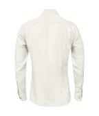 Camisa guayabera lino marfil con bolsillos bordada manga larga XS a 10XL