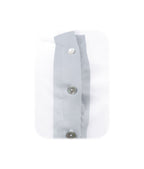 Camisa blusa blanca de rayas en algodón stretch manga larga mujer XS a 10XL
