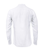 Camisa guayabera lino blanco con alforzas bordada manga larga XS a 10XL
