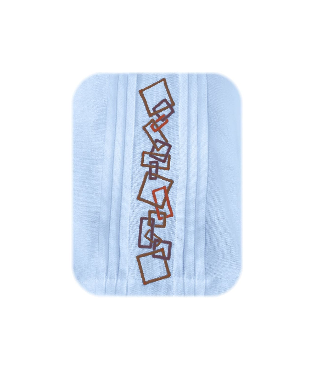 Camisa guayabera lino azul claro con alforzas bordada manga larga XS a 10XL