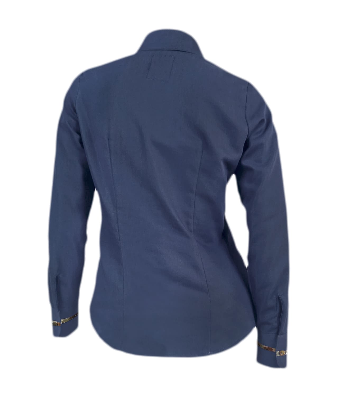 Camisa blusa denim azul silueta entallada manga larga mujer XS a 10XL