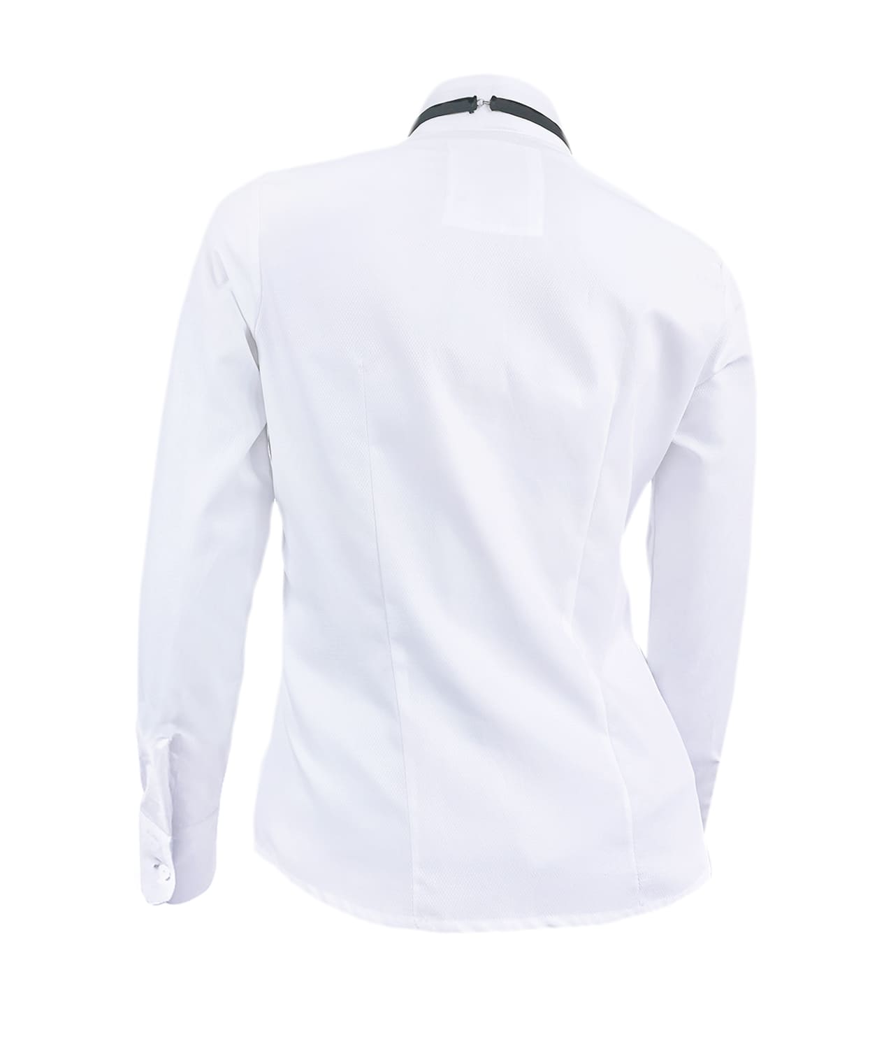 Camisa smoking blanca puño clásico manga larga para mujer XS a 10XL