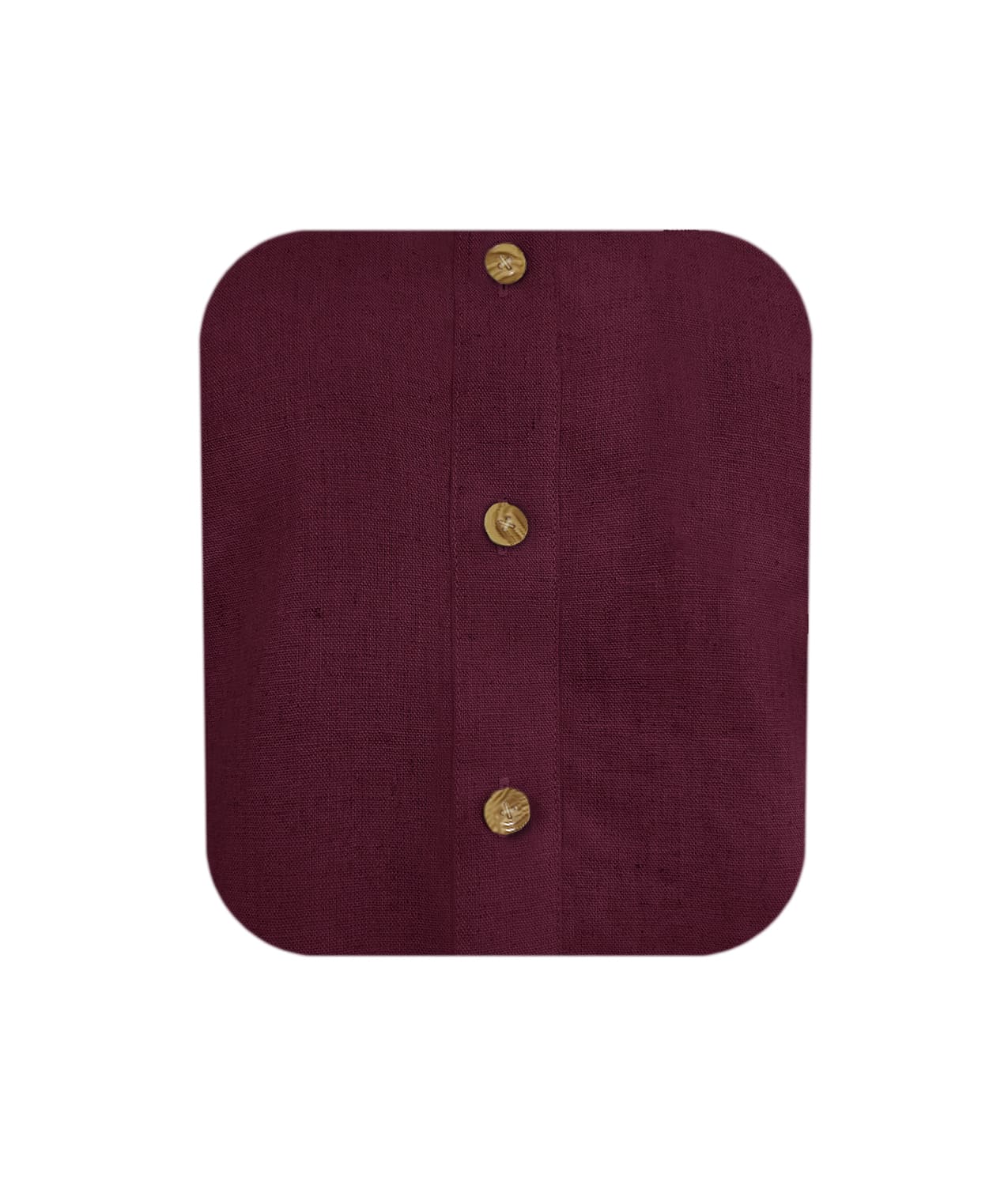 Camisa blusa lino vino tinto celebración manga 3/4 mujer XS a 10XL