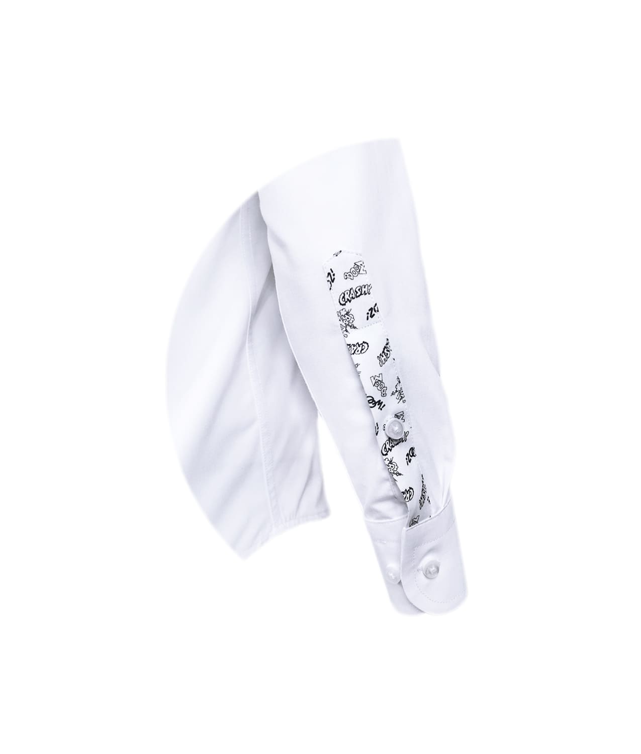Camisa blanca con bolsillo estampado manga larga slim hombre XS a 10XL
