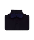 Camisa smoking cuello pajarito negra puño clásico manga larga para hombre XS a 10XL