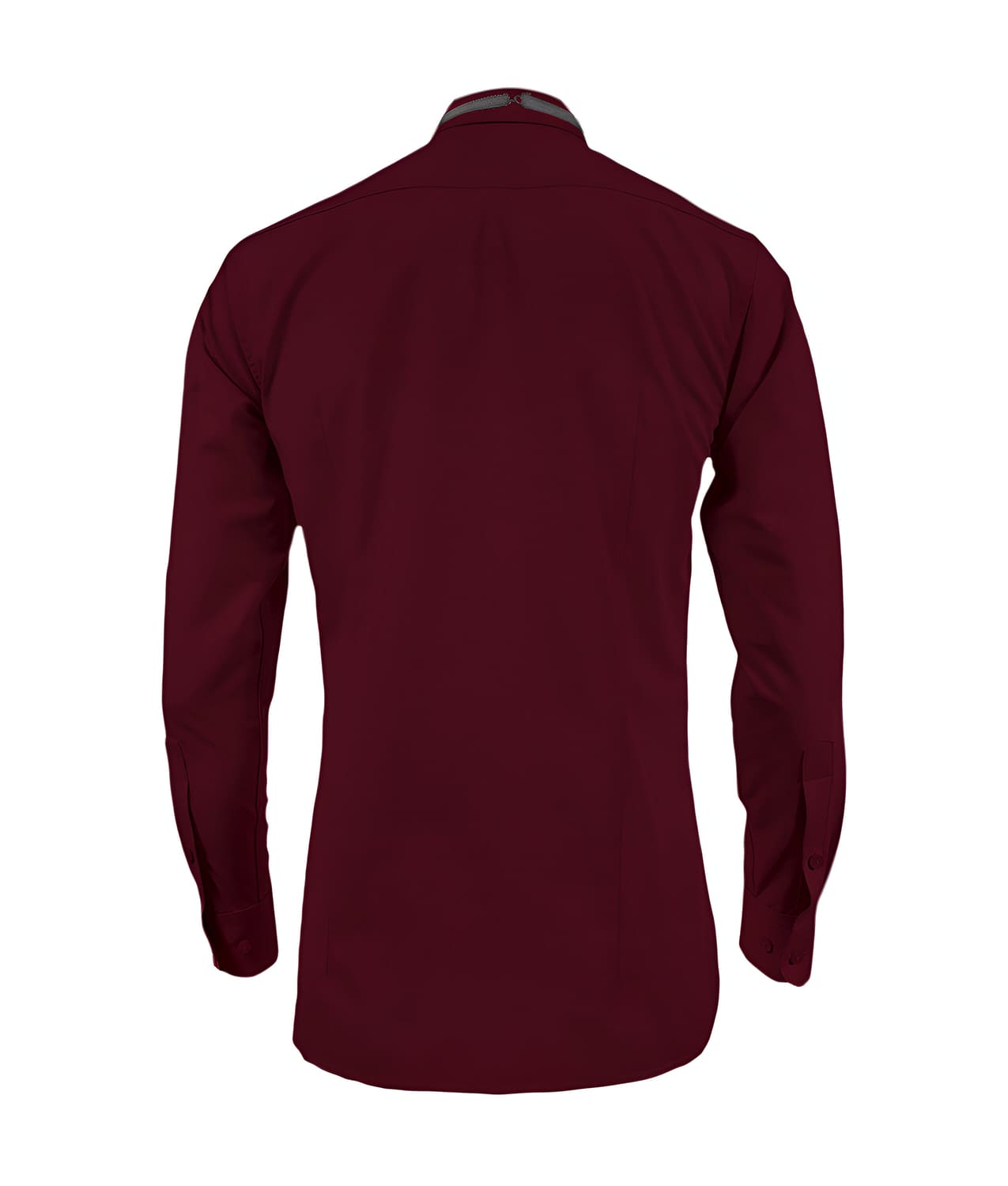 Camisa smoking vino tinto puño clásico manga larga para hombre XS a 10XL