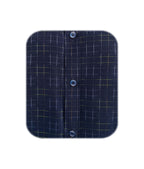 Camisa estampada azul oscuro slim manga larga para hombre XS a 10XL