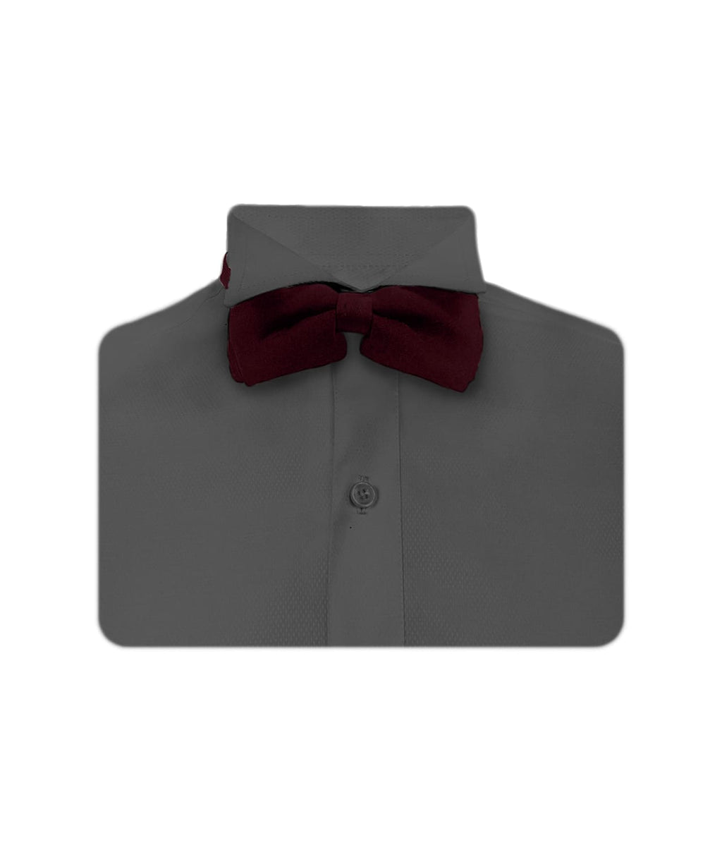 Camisa smoking gris oscura puño clásico manga larga para hombre XS a 10XL