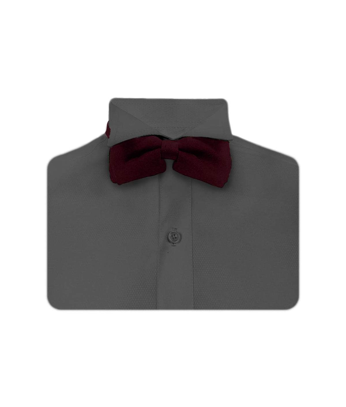 Camisa smoking gris oscura puño clásico manga larga para hombre XS a 10XL