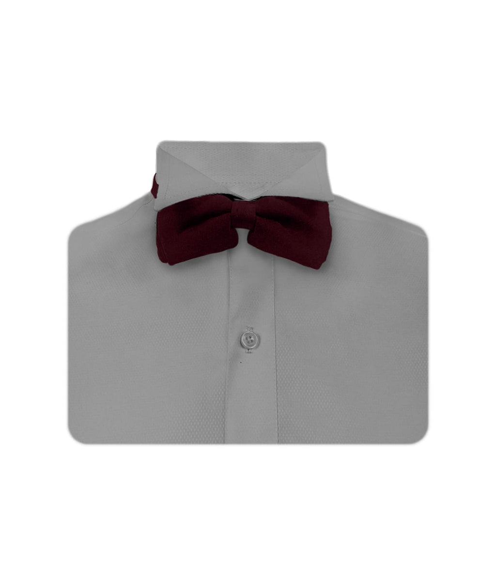 Camisa smoking cuello pajarito gris claro puño clásico manga larga para hombre XS a 10XL
