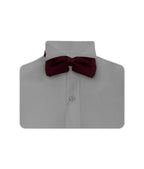 Camisa smoking cuello pajarito gris claro puño clásico manga larga para hombre XS a 10XL
