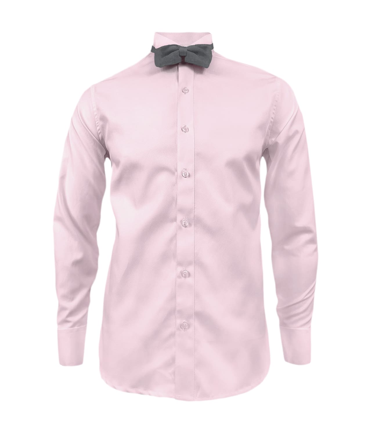 Camisa smoking rosada puño clásico manga larga para hombre XS a 10XL