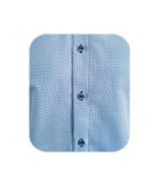Camisa azul claro con mini prints slim manga larga hombre XS a 10XL