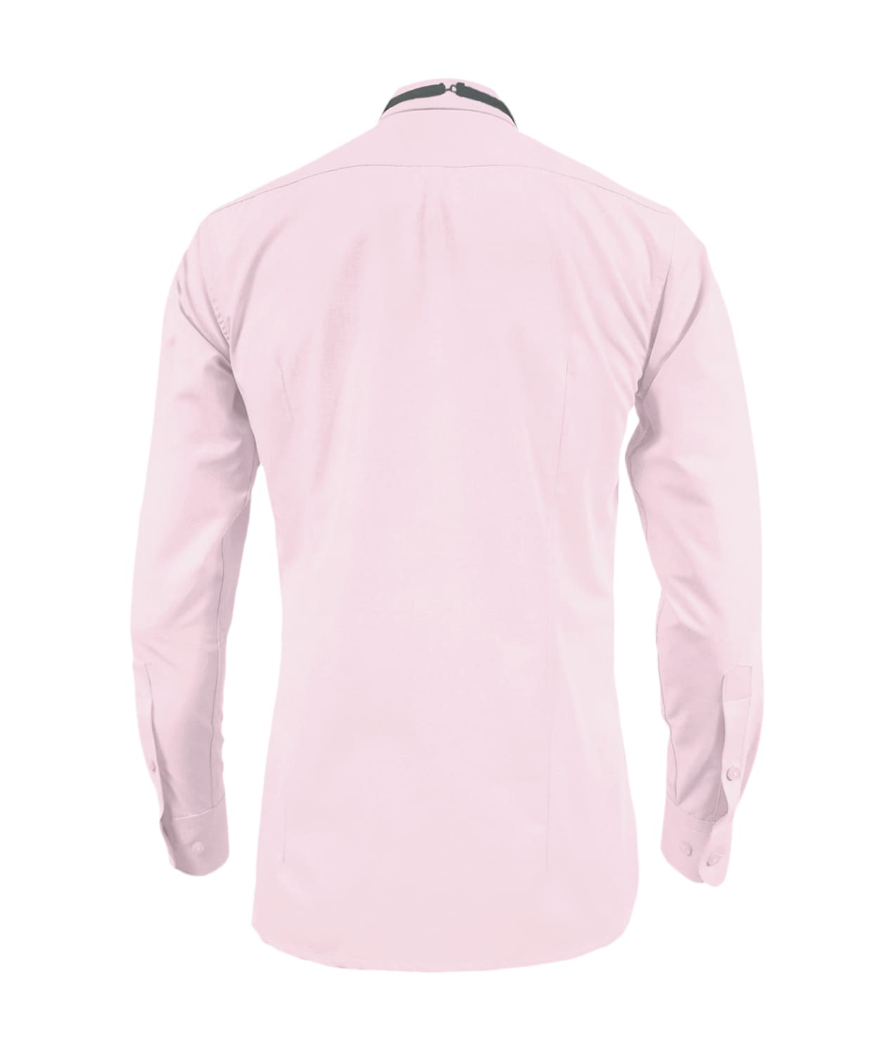 Camisa smoking rosada puño clásico manga larga para hombre XS a 10XL