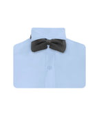 Camisa smoking cuello pajarito azul claro puño clásico manga larga para hombre XS a 10XL