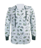 Camisa con capota estampada slim fit manga larga hombre XS a 10XL
