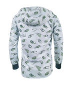Camisa con capota estampada slim fit manga larga hombre XS a 10XL