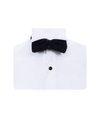 Camisa smoking blanca boton negro puño clásico manga larga hombre XS a 10XL