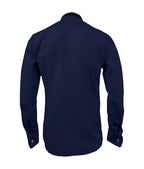 Camisa smoking azul oscuro puño mancornas manga larga hombre XS a 10XL
