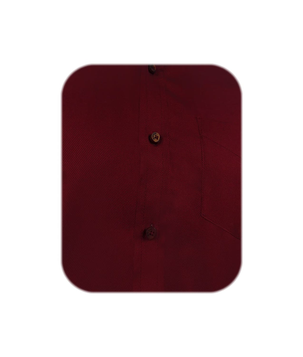 Camisa vino tinto sin bolsillo slim manga larga para hombre XS a 10XL