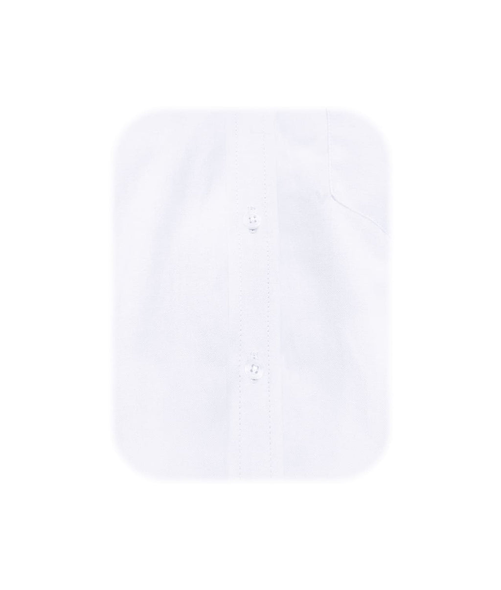 Camisa en oxford blanca manga larga slim fit para hombre XS a 10XL