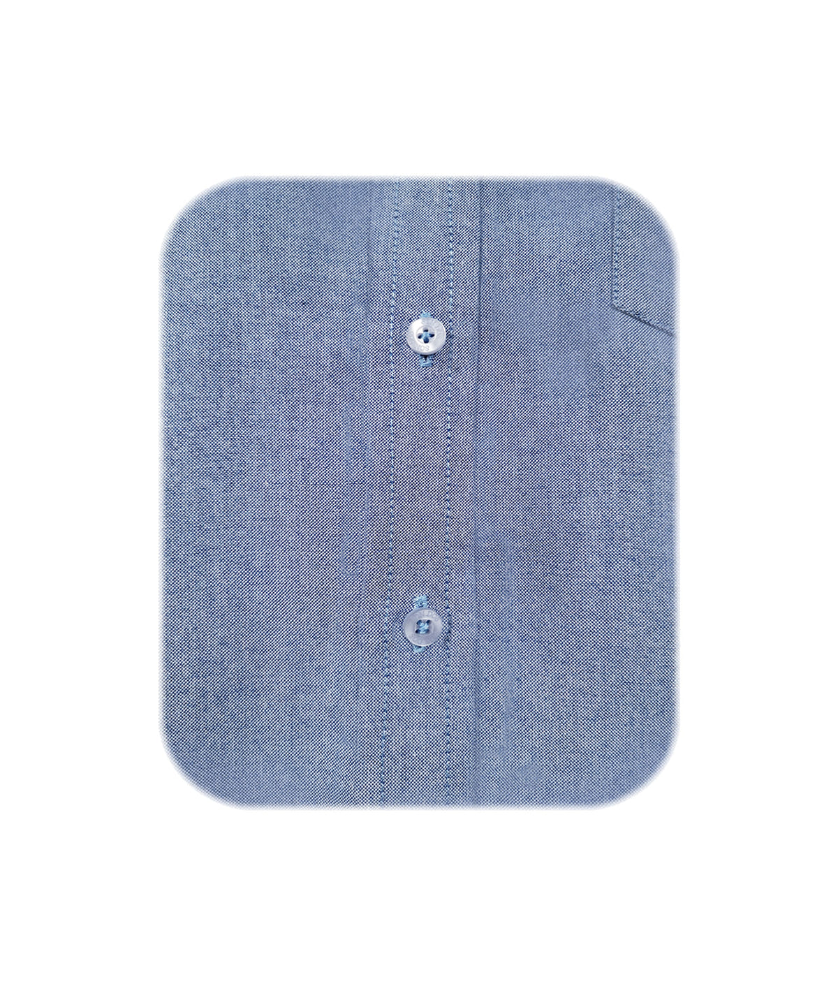 Camisa en oxford azul con bolsillo manga larga slim hombre XS a 10X