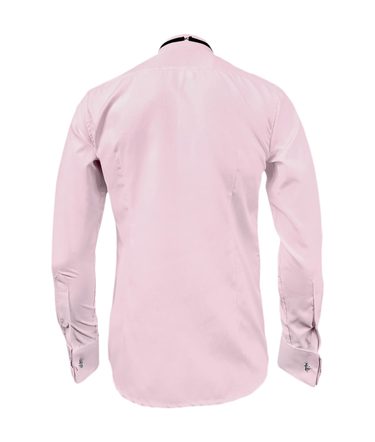 Camisa smoking rosada puño mancornas manga larga hombre XS a 10XL