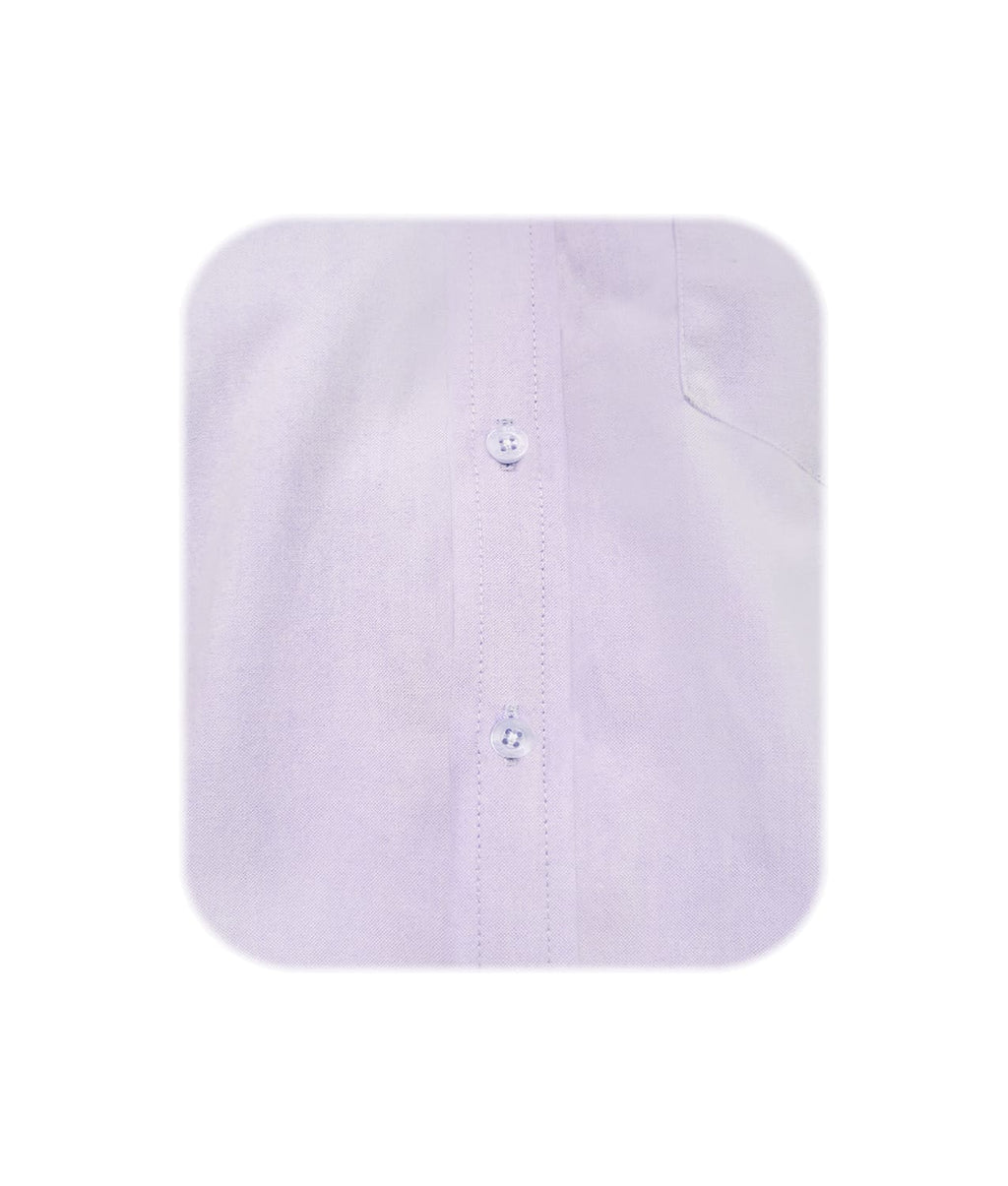 Camisa en oxford lila con bolsillo manga larga slim hombre XS a 10XL