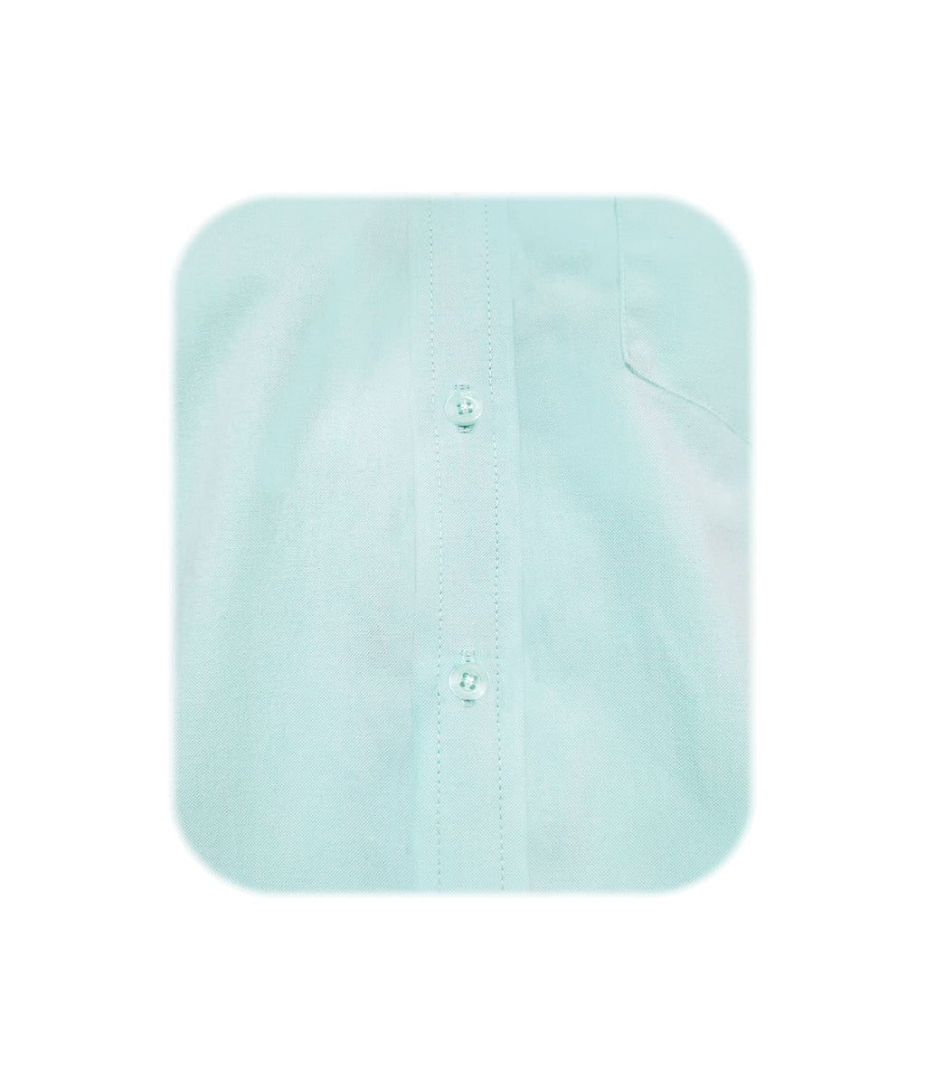 Camisa oxford verde aguamarina slim fit manga larga hombre XS a 10XL