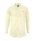 Camisa oxford amarillo slim fit para hombre XS a 10XL