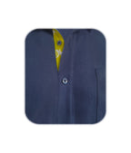 Camisa en denim con contraste slim fit manga larga hombre Talla Grande