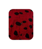 Camisa roja con estampado negro manga larga slim para hombre XS a 10XL