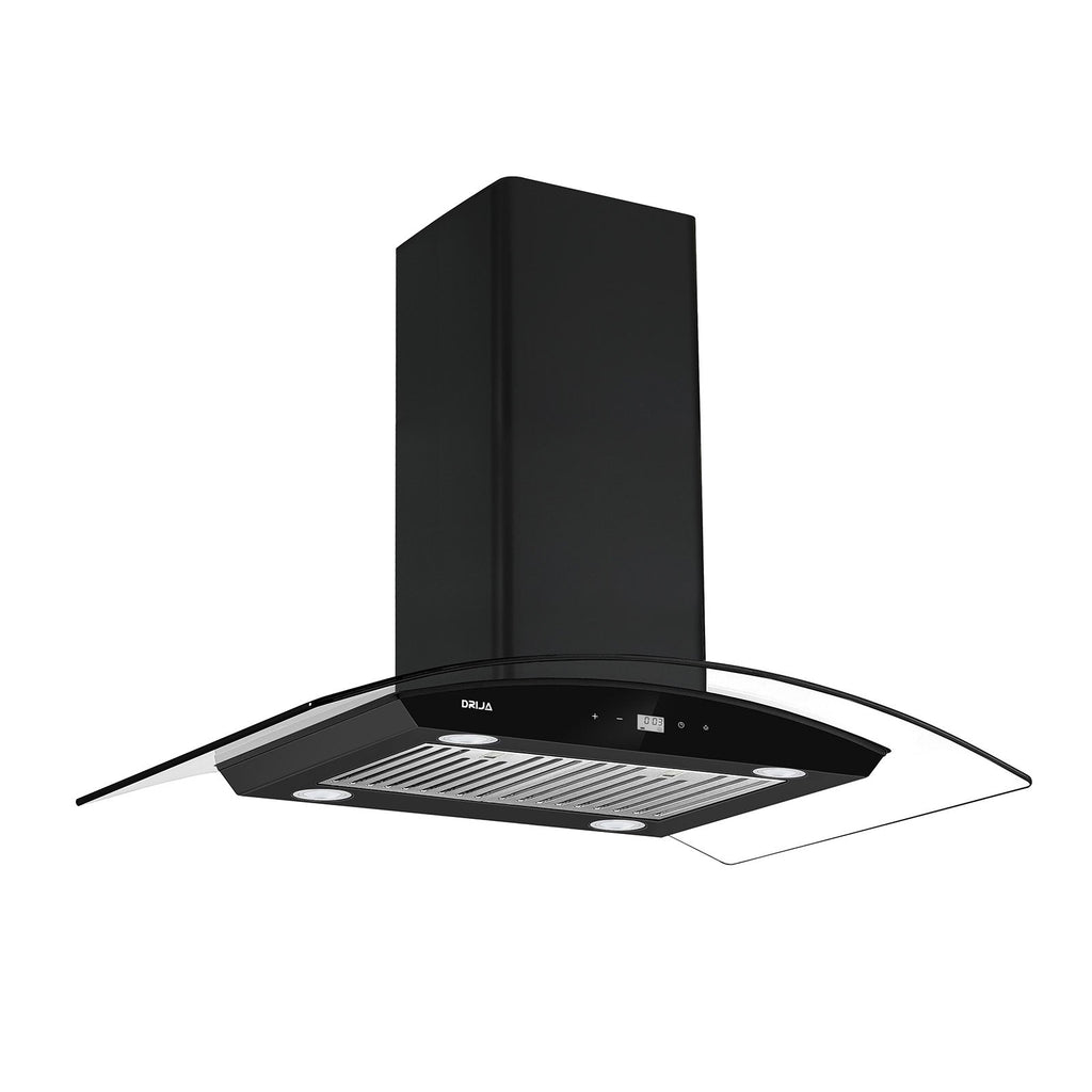 Extractor DRIJA PRISMA ISLA TOUCH 90 BLACK