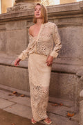 Falda arabela crema