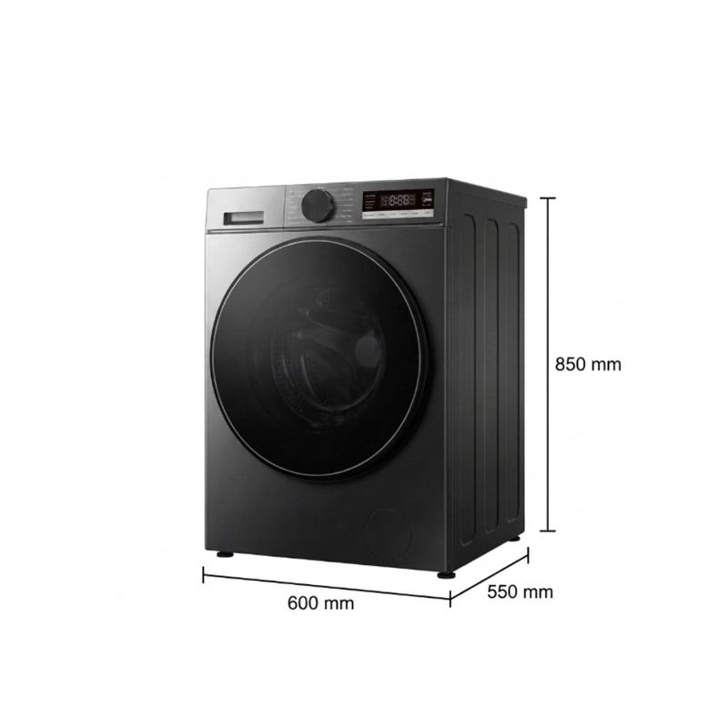 Lavadora y Secadora Automática TCL M/C3615WDG 15KG Carga Frontal Gris