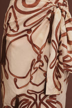 Falda samoa natural terracota