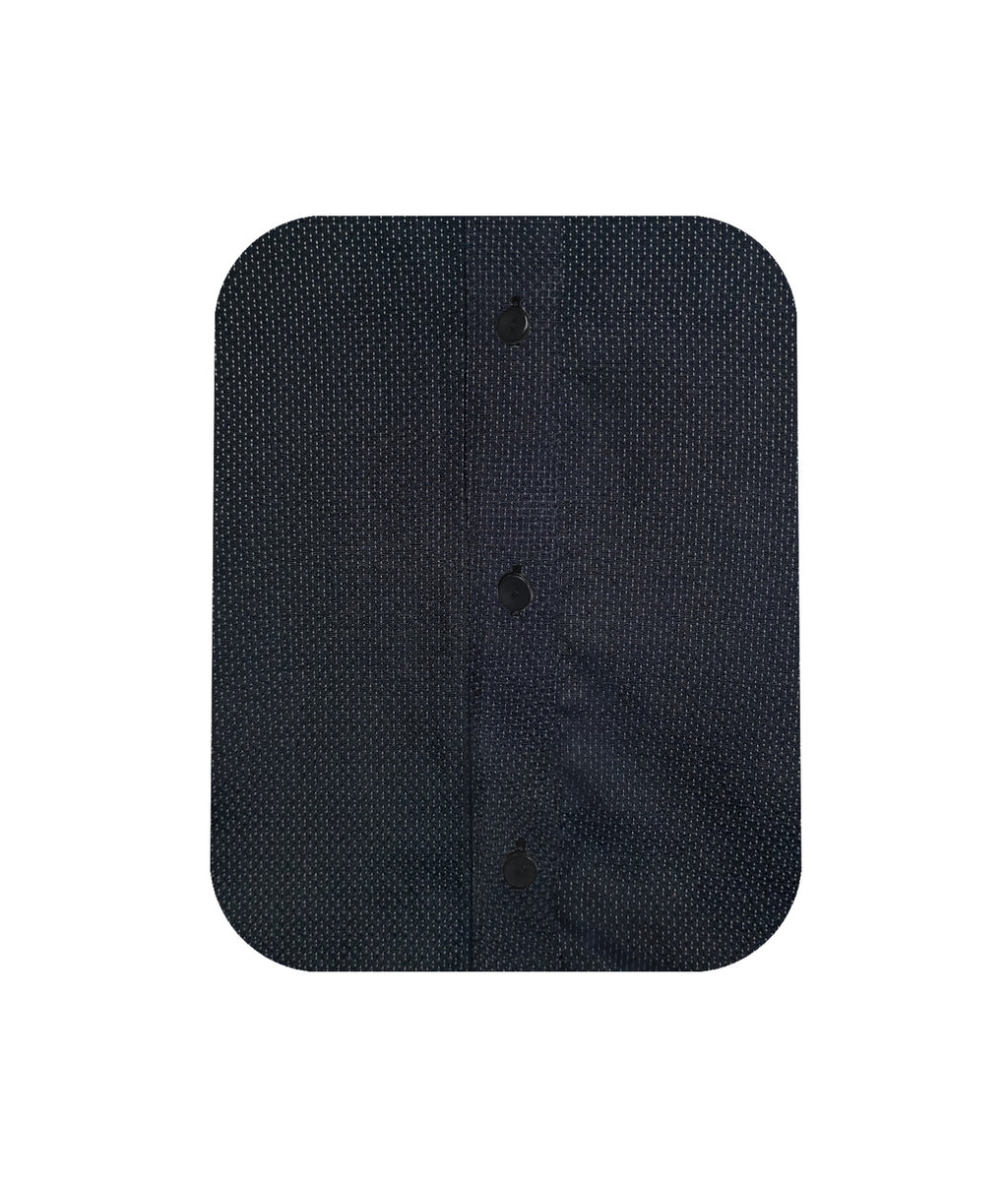 Camisa Para Corbata Negra Puño Para Mancornas Slim Hombre XS a 10XL