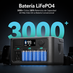 Estación De Carga Portátil Arkpax Core 300W – Batería LiFePO4 192Wh Con Carga Rápida