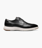 Zapatos Florsheim Dynamo Wing Ox para Caballeros – BLACK/WHITE