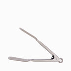 Pinza espatula acero inox silicona gris
