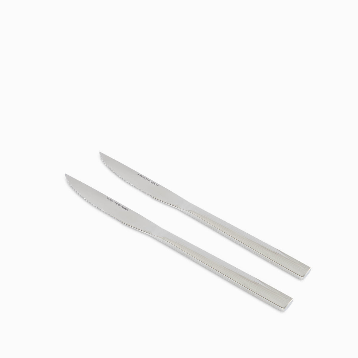 Cuchillos para carnes cuadrato set x 2