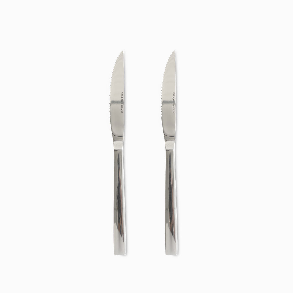 Cuchillos para carnes cuadrato set x 2