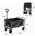 Carrito Plegable Portátil 100L 220lbs - Resistente, Compacto y Fácil de Transportar